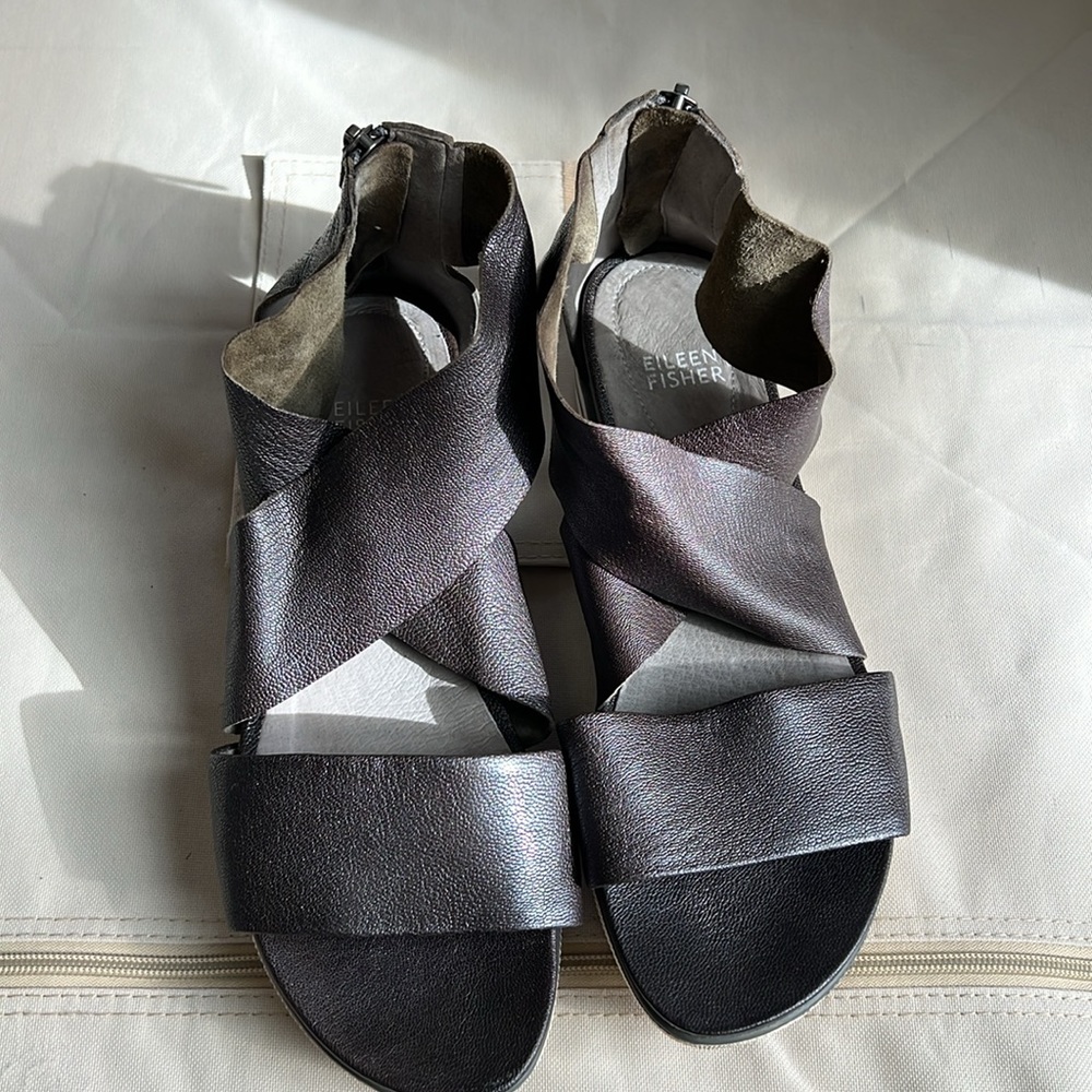 Sport Tumbled Leather Sneaker Sandal